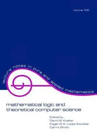 bokomslag Mathematical Logic and Theoretical Computer Science