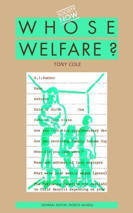 Tony Cole - Whose Welfare, Inbunden
