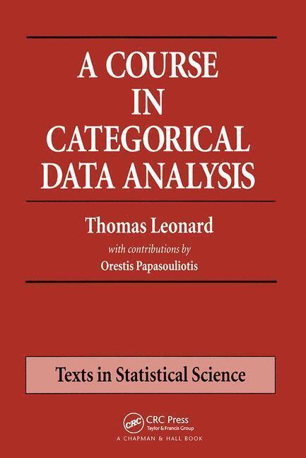 Course in Categorical Data Analysis