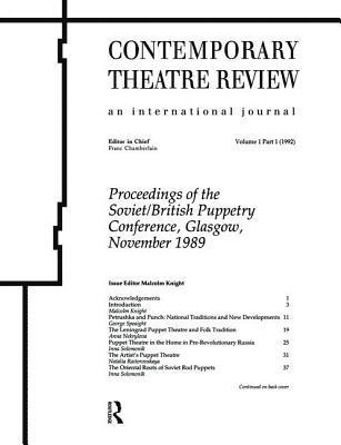 Proceedings of the Soviet/British Puppetry Conference 1