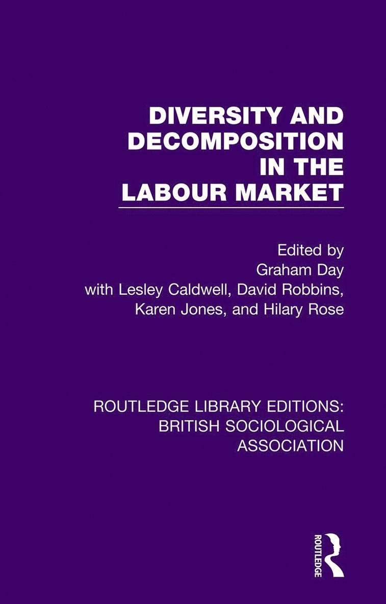 David Robbins, Lesley Caldwell, Graham Day, Karen Jones, HILARY ROSE - Diversity and Decomposition in the Labour Market, Häftad