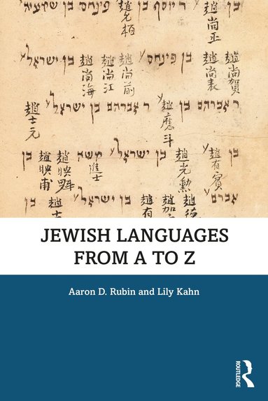 bokomslag Jewish Languages from A to Z