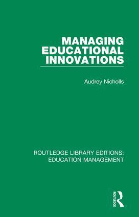 Audrey Nicholls - Managing Educational Innovations, Inbunden