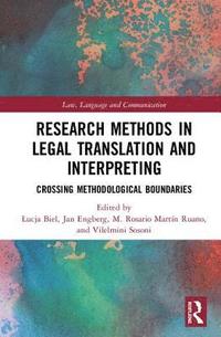bokomslag Research Methods in Legal Translation and Interpreting