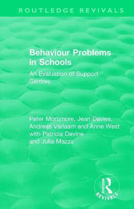 Peter Mortimore, Jean Davies, Andreas Varlaam, Anne West - Behaviour Problems in Schools, Inbunden