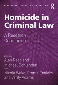 bokomslag Homicide in Criminal Law