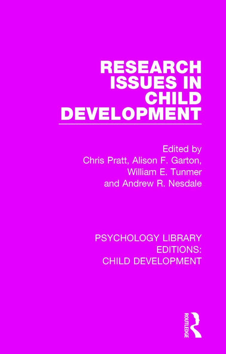 Research Issues in Child Development 1