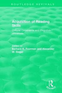 bokomslag Acquisition of Reading Skills (1986)