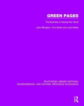 John Elkington, Tom Burke, Julia Hailes - Green Pages, Inbunden