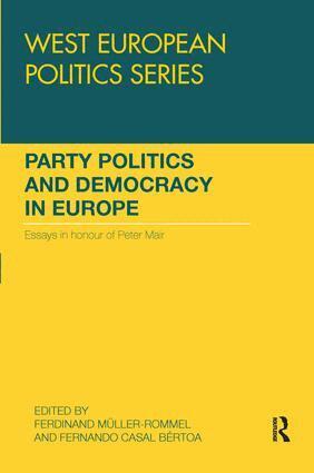 Ferdinand Muller-Rommel, Fernando Casal Bértoa - Party Politics and Democracy in Europe, Häftad