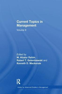 bokomslag Current Topics in Management