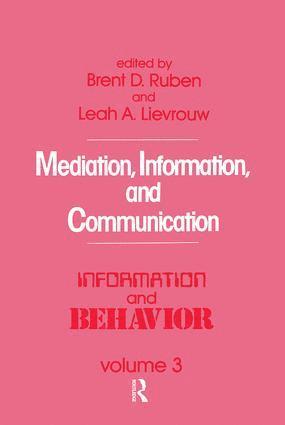 Mediation, Information, and Communication 1