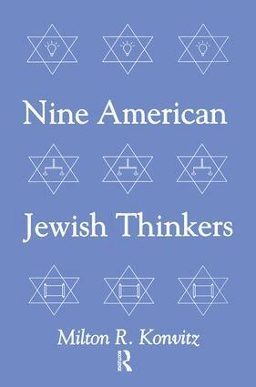 Milton Konvitz - Nine American Jewish Thinkers, Häftad