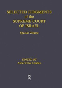 bokomslag Selected Judgments of the Supreme Court of Israel