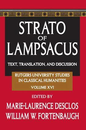 William W. Fortenbaugh, Marie-Laurence Desclos, William W. Fortenbaugh - Strato of Lampsacus, Häftad