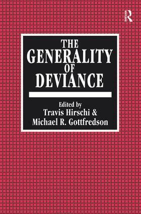 Travis Hirschi - Generality of Deviance, Häftad