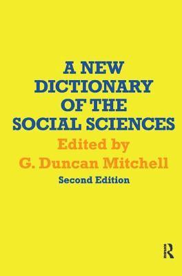 bokomslag A New Dictionary of the Social Sciences