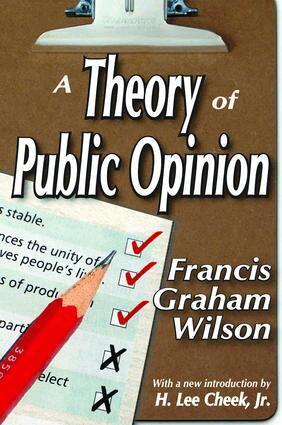 Francis Wilson, Francis Wilson - Theory of Public Opinion, Inbunden