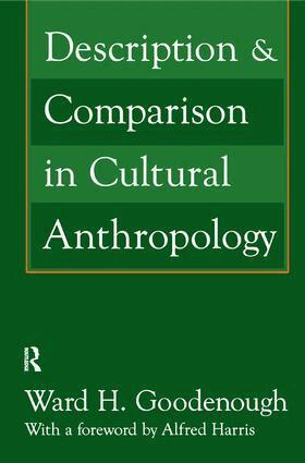 Alfred Harris - Description and Comparison in Cultural Anthropology, Inbunden