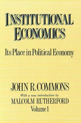 bokomslag Institutional Economics