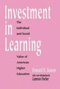 bokomslag Investment in Learning