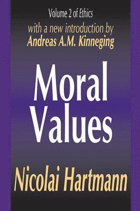 Nicolai Hartmann - Moral Values, Inbunden