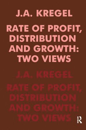 Rate of Profit, Distribution and Growth 1