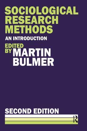 Martin Bulmer - Sociological Research Methods, Inbunden
