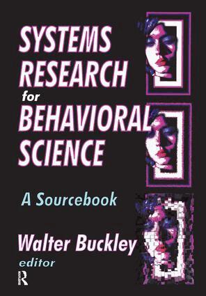 Walter Buckley, Walter Buckley - Systems Research for Behavioral Science, Inbunden