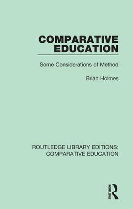 Brian Holmes - Comparative Education, Inbunden