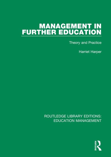 Harriet Harper - Management in Further Education, Häftad