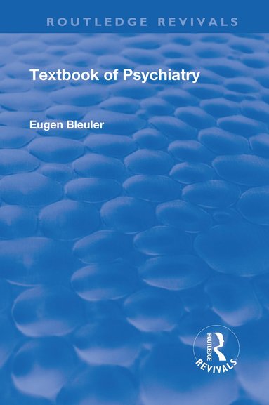 bokomslag Revival: Textbook of Psychiatry (1924)