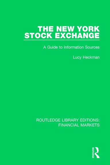 Lucy Heckman - New York Stock Exchange, Häftad