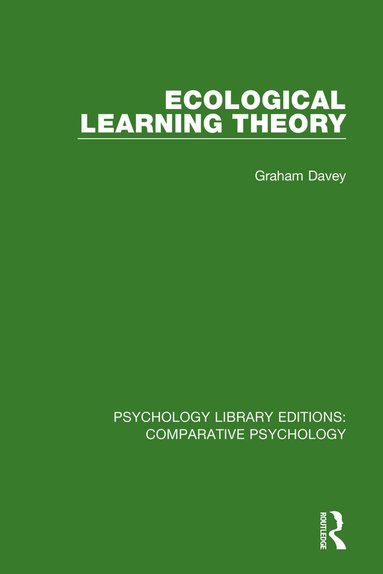 bokomslag Ecological Learning Theory