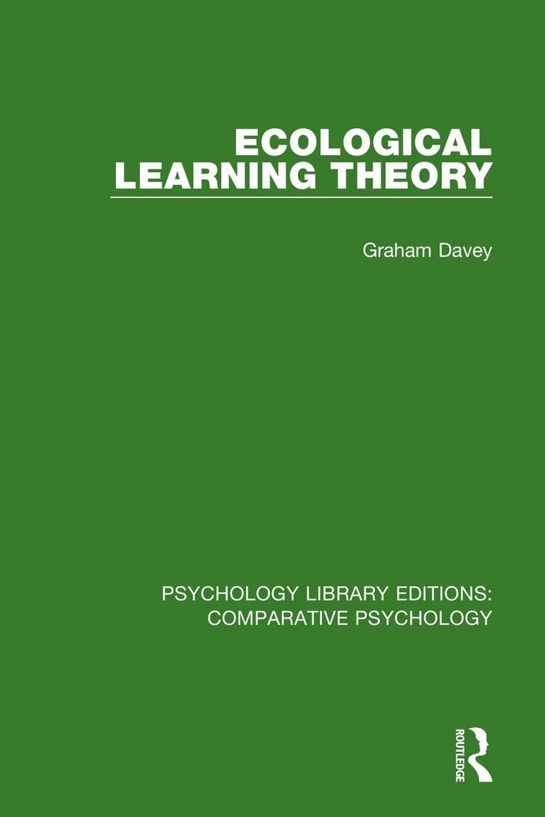 Ecological Learning Theory 1