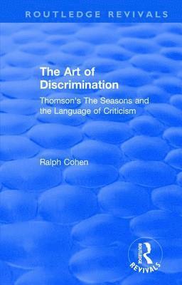 Ralph Cohen - : The Art of Discrimination (1964), Inbunden