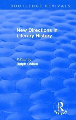 bokomslag : New Directions in Literary History (1974)