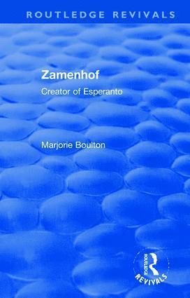 Marjorie Boulton - Zamenhof, Inbunden