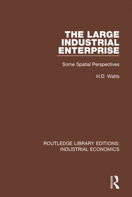 The Large Industrial Enterprise 1