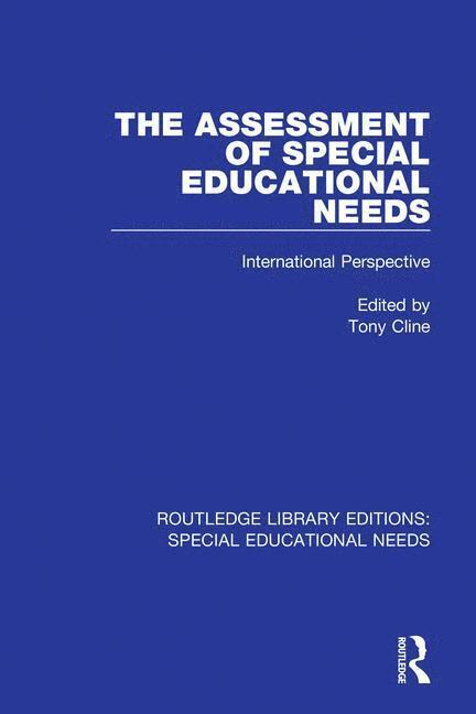 Tony Cline, UK.) Cline, Tony (Honorary Research Fellow at the Educational Psychology Group - Assessment of Special Educational Needs, Häftad