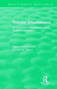bokomslag Teacher Effectiveness