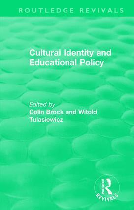 bokomslag Cultural Identity and Educational Policy