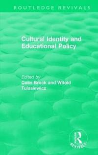 bokomslag Cultural Identity and Educational Policy