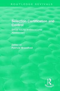 bokomslag Selection Certification and Control