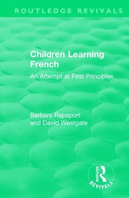 bokomslag Children Learning French