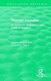 bokomslag Teacher Attitudes