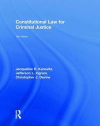 bokomslag Constitutional Law for Criminal Justice