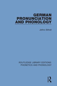 bokomslag German Pronunciation and Phonology