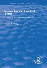 bokomslag Common Law and Colonised Peoples
