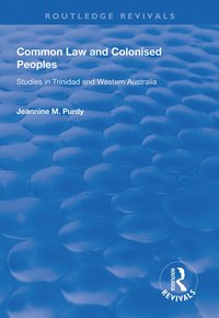 bokomslag Common Law and Colonised Peoples